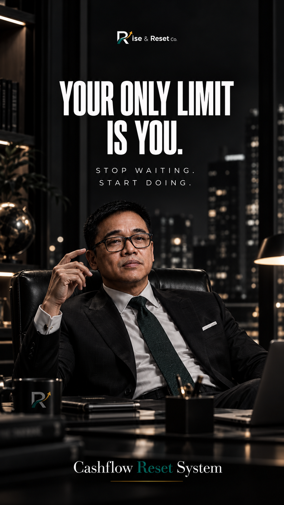 Your Only Limit Is You — Stop Waiting. Start Doing. — Cashflow Reset System — Rise & Reset Co.