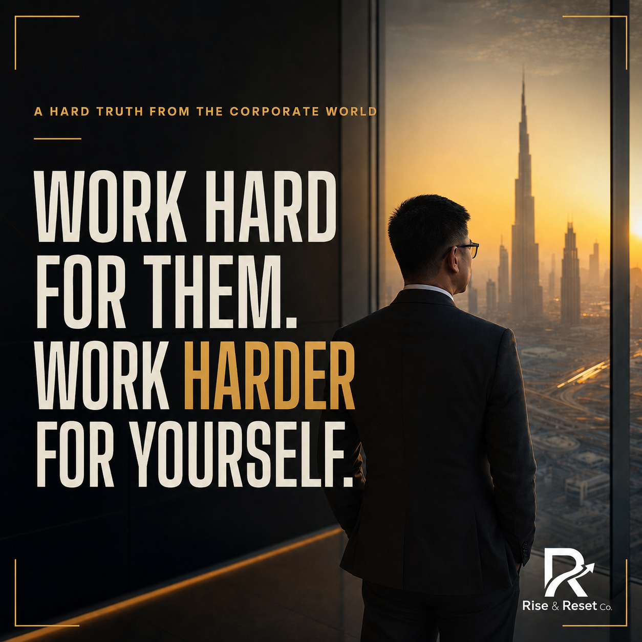 Work Hard for Them. Work Harder for Yourself.